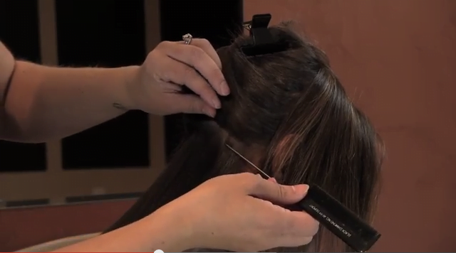 Install Tape In Hair Extensions