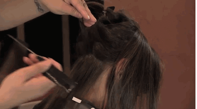 Install Tape In Hair Extensions