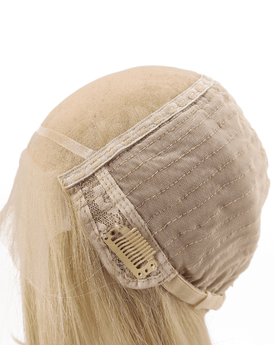 Hand Tied MONO Top Women’s Blonde Bob Wig With Lace front CH-MFJ151512_side look Hand Tied MONO Top Women’s Blonde Bob Wig With Lace front CH-MFJ151512_side look